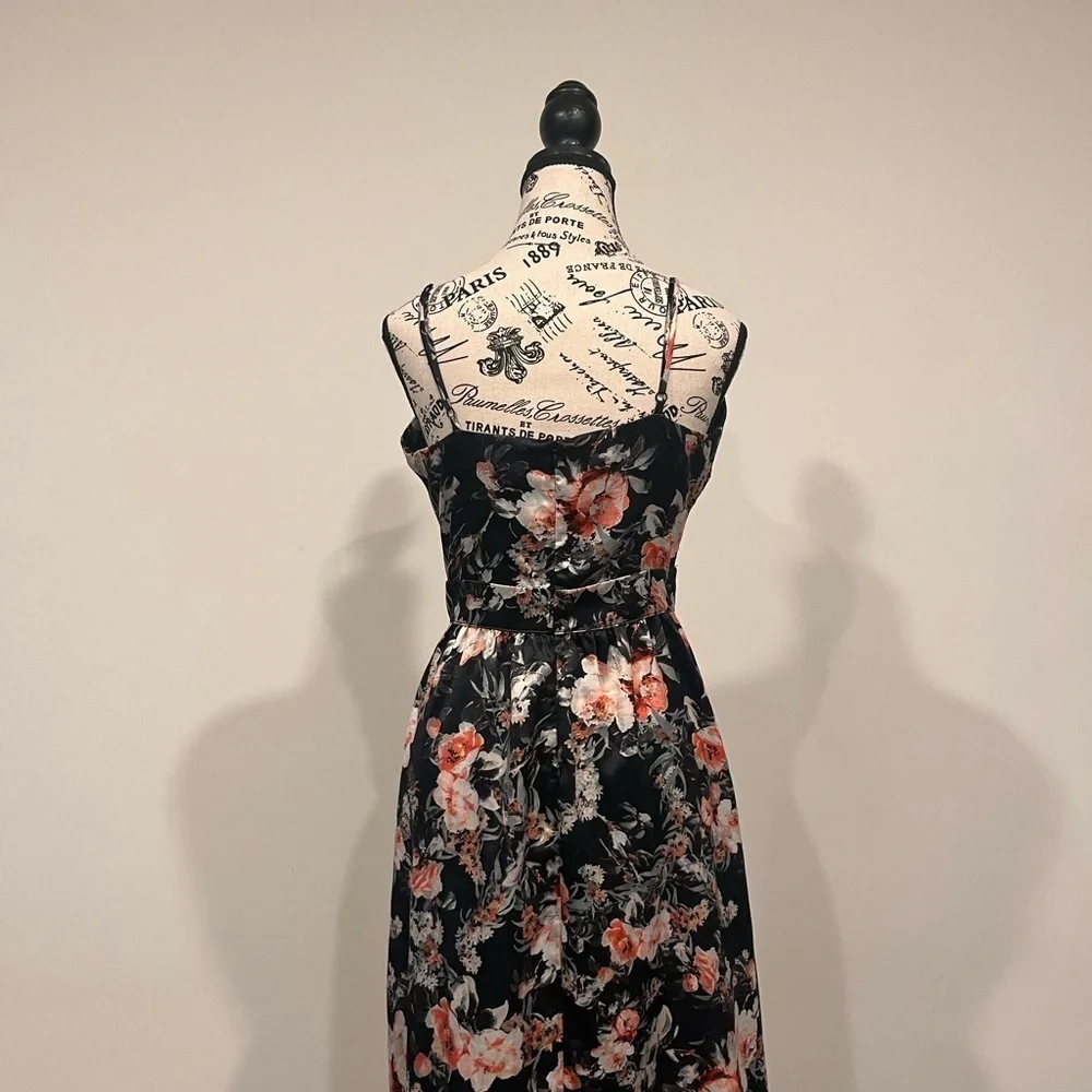 Sam & Lavi Womens Black Spaghetti Strap Dress - Picture 3 of 3